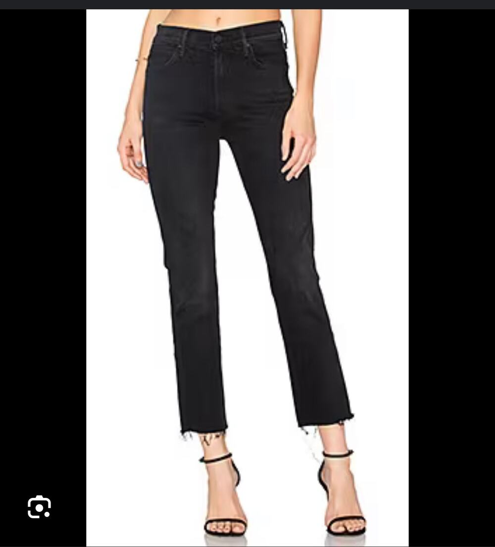 MOTHER Jeans Rascal ankle fray pitch size 25